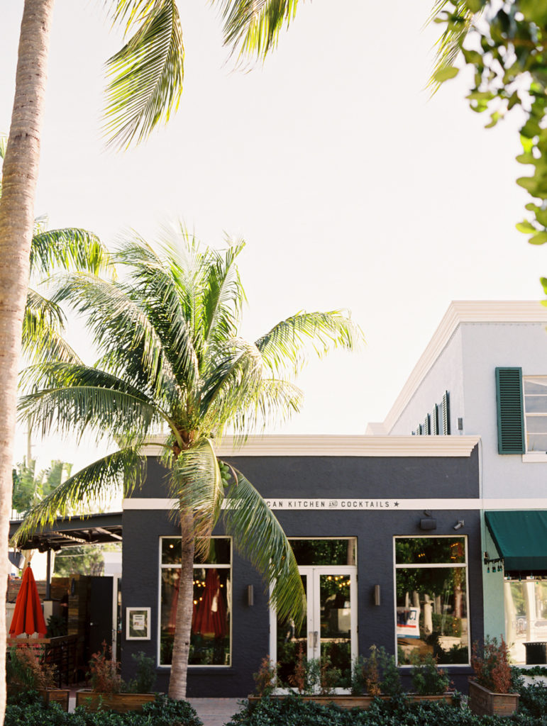 restaurant with blue exterior in delray beach florida