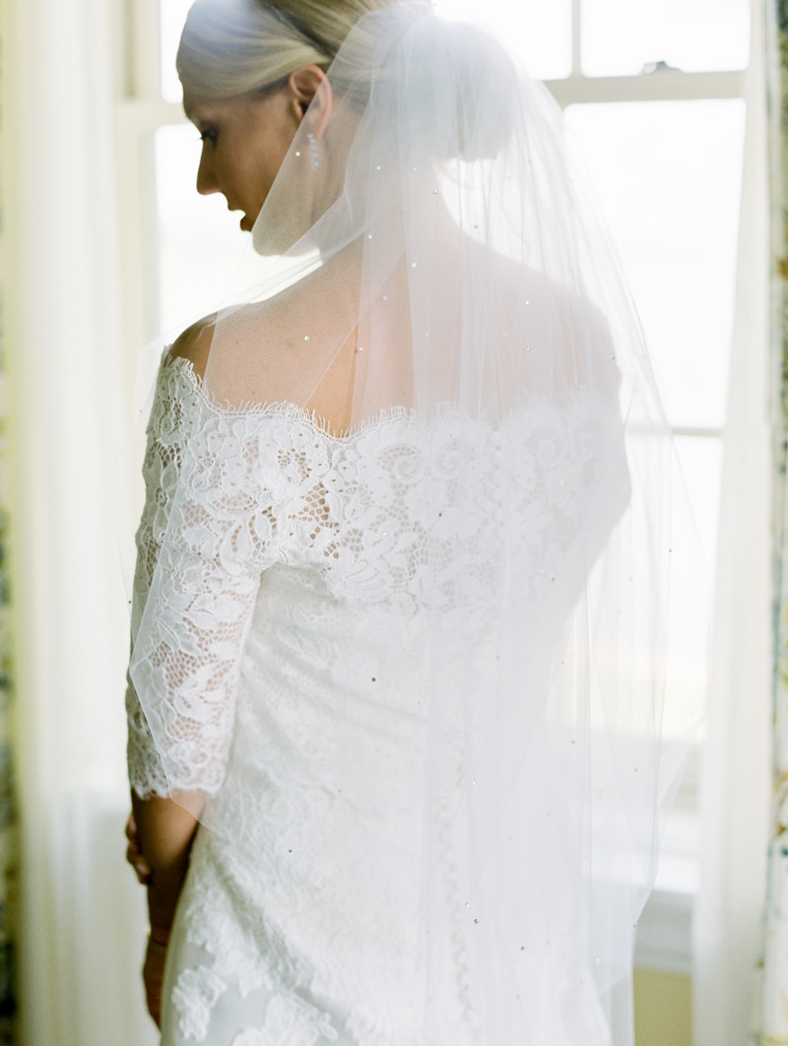 Bride in Pronovias gown