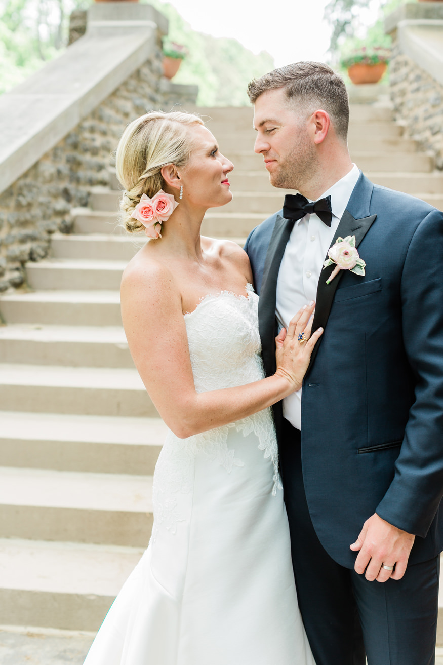 bride and groom at Otesaga Resort Hotel Cooperstown New York | Mary Dougherty 