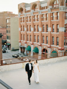 Bride and Groom Rooftop at Sky Armory