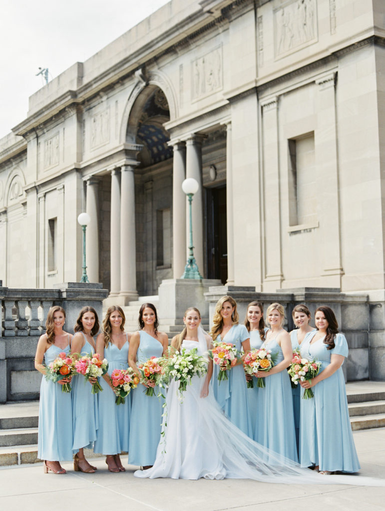 bridesmaids at the Memorial Art Gallery in Rochester New York by Mary Dougherty
