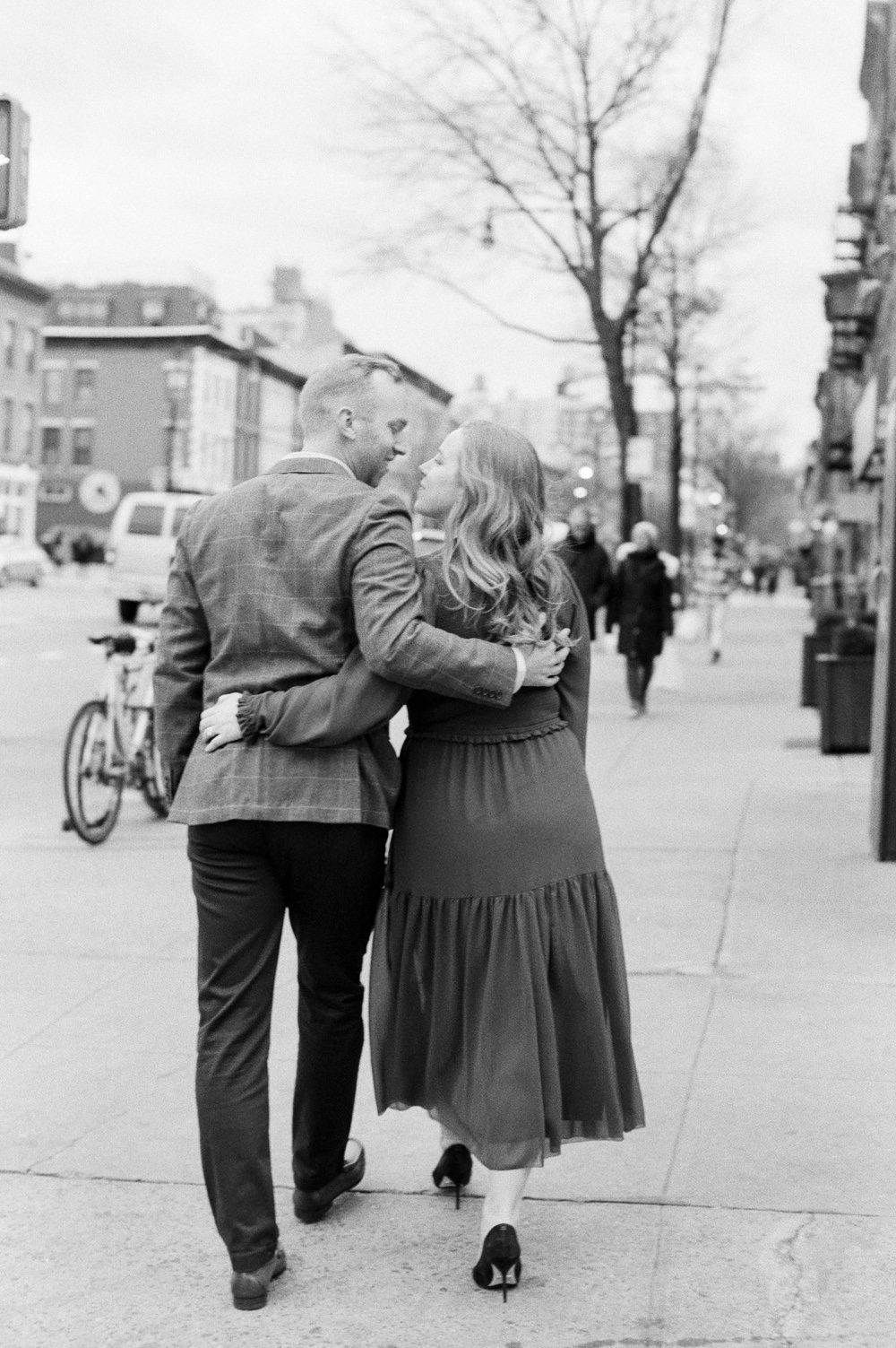 couple prospect heights brooklyn engagement session photos by Mary Dougherty