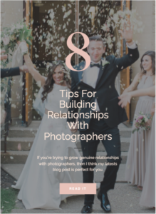 Building relationships with photographers