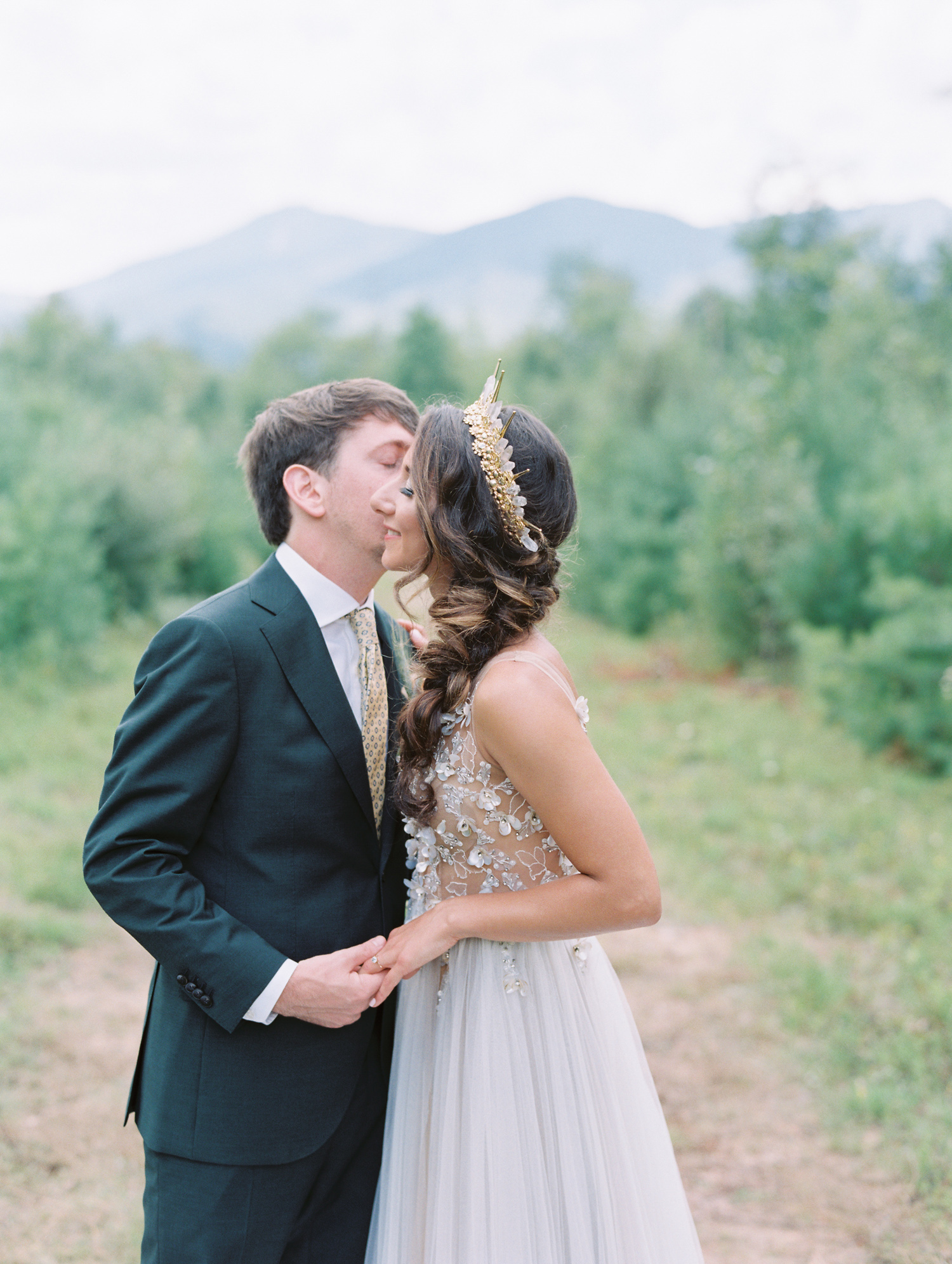 Adirondack Mountain Wedding | A Lake Placid Wedding with Whiteface Mountain. Luxury Bridal fashion and laid back elegance make this mountain wedding one to remember. Photographed by Mary Dougherty