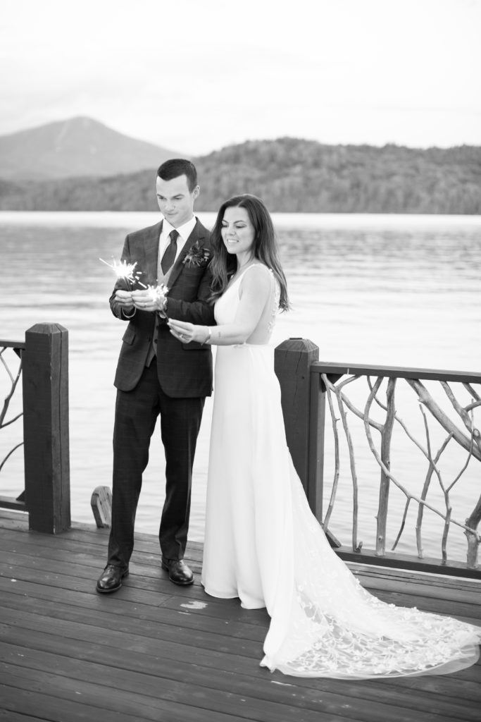 Intimate Lake Placid wedding at the Lake Placid Lodge a luxury wedding venue in the Adirondacks |photographed by Mary Dougherty