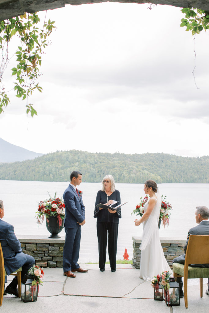 Intimate Lake Placid wedding at the Lake Placid Lodge a luxury wedding venue in the Adirondacks |photographed by Mary Dougherty