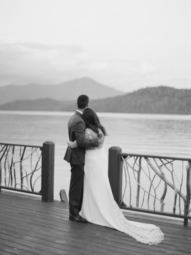 Intimate Lake Placid wedding at the Lake Placid Lodge a luxury wedding venue in the Adirondacks | photographed by Mary Dougherty