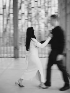 Engagement Photo with motion shot at Gather Greene by Mary Dougherty