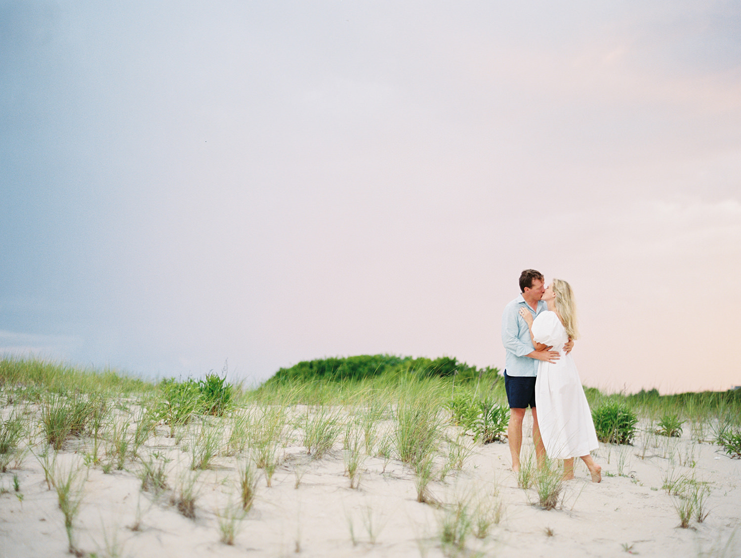 Cape May Sunset beach engagement photo by Mary Dougherty
