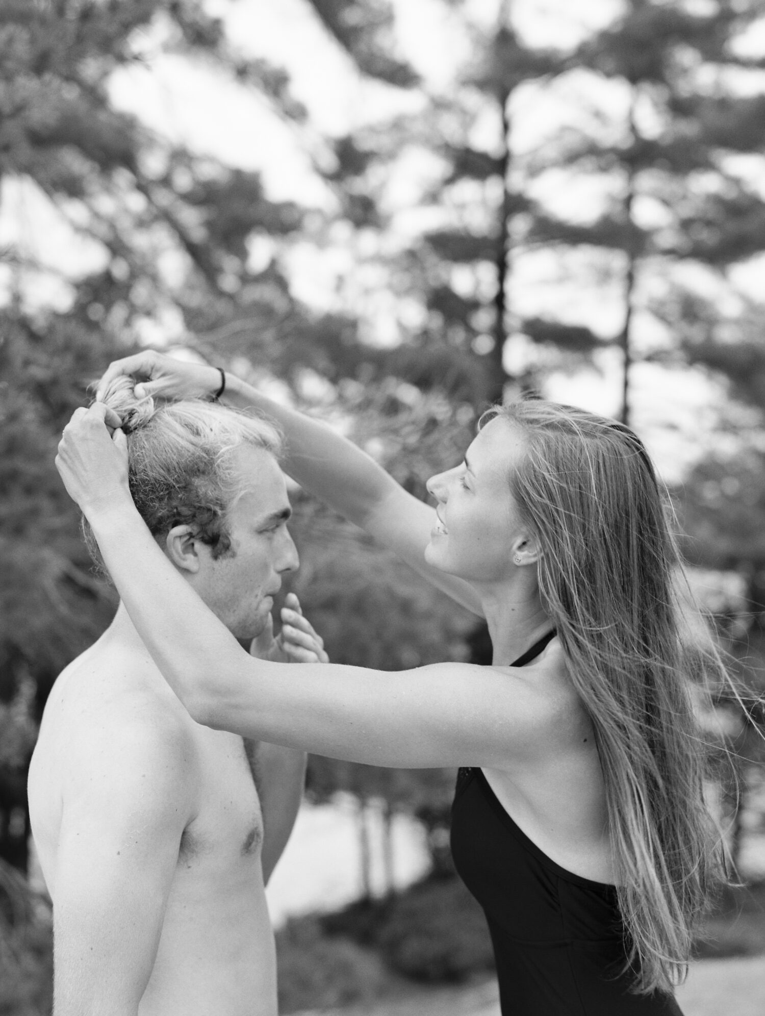 Upper Saranac Lake Engagement Mary Dougherty Photography picture
