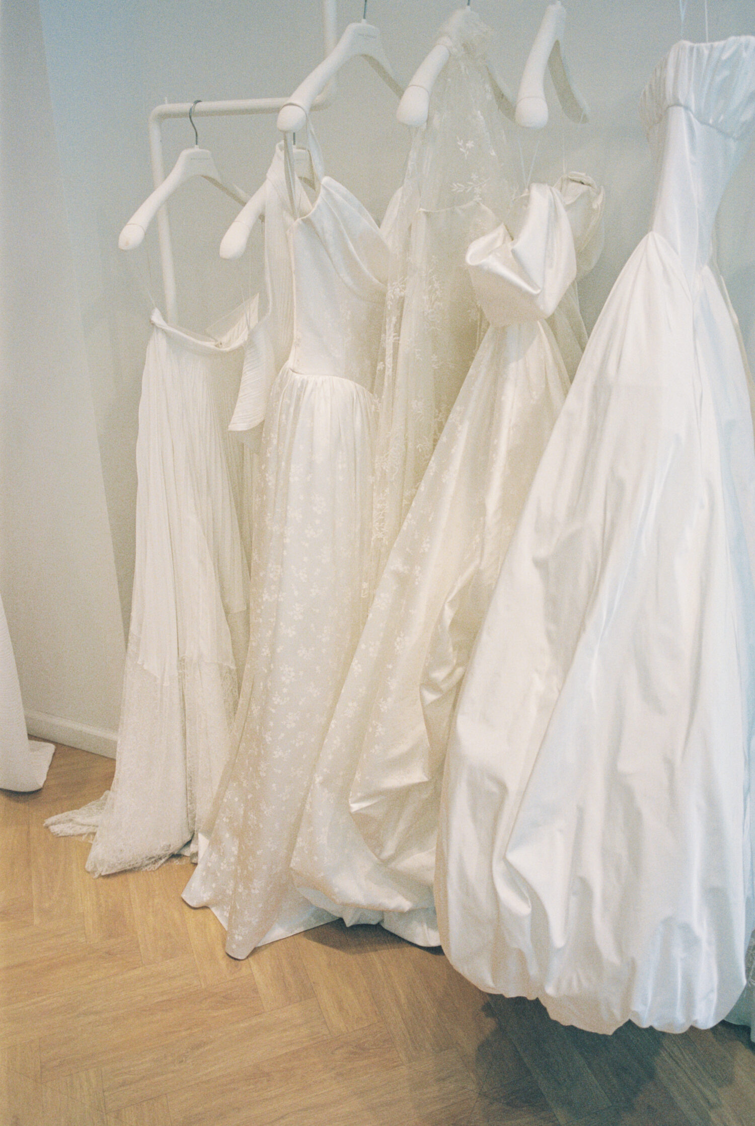 interior of the NYC flagship store of Rime Arodaky, French luxury bridal designer